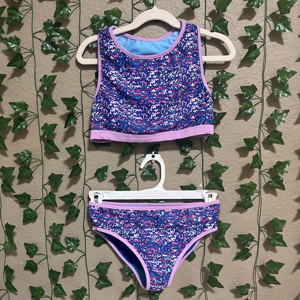 Eddie Bauer girls 2 piece swimsuit